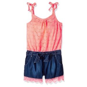 Limited Too Girls Ruffle Top and Short Romper
